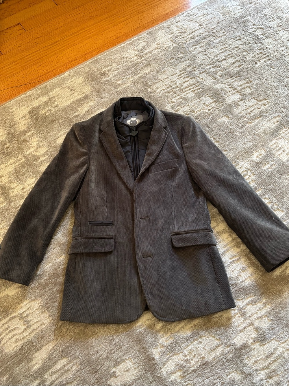 Appaman Boy’s Charcoal Suede Pea Coat